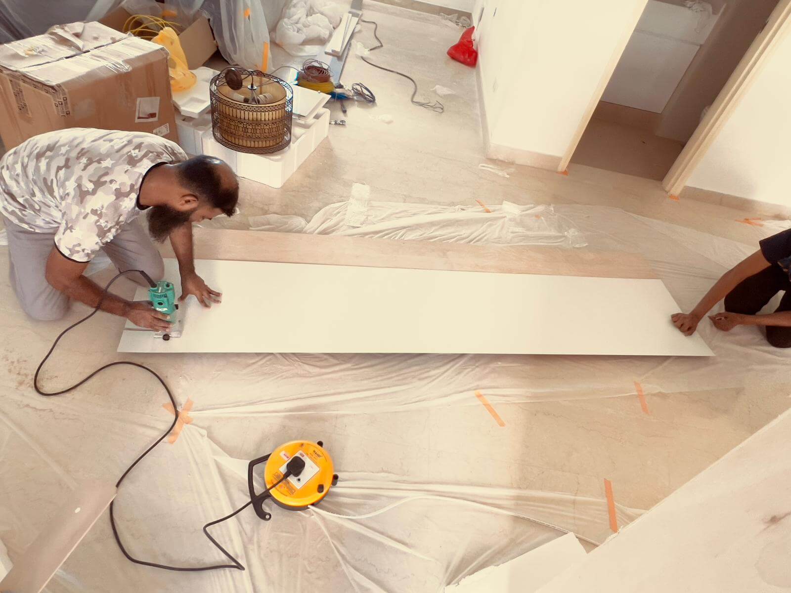 Preparing for carpentry service