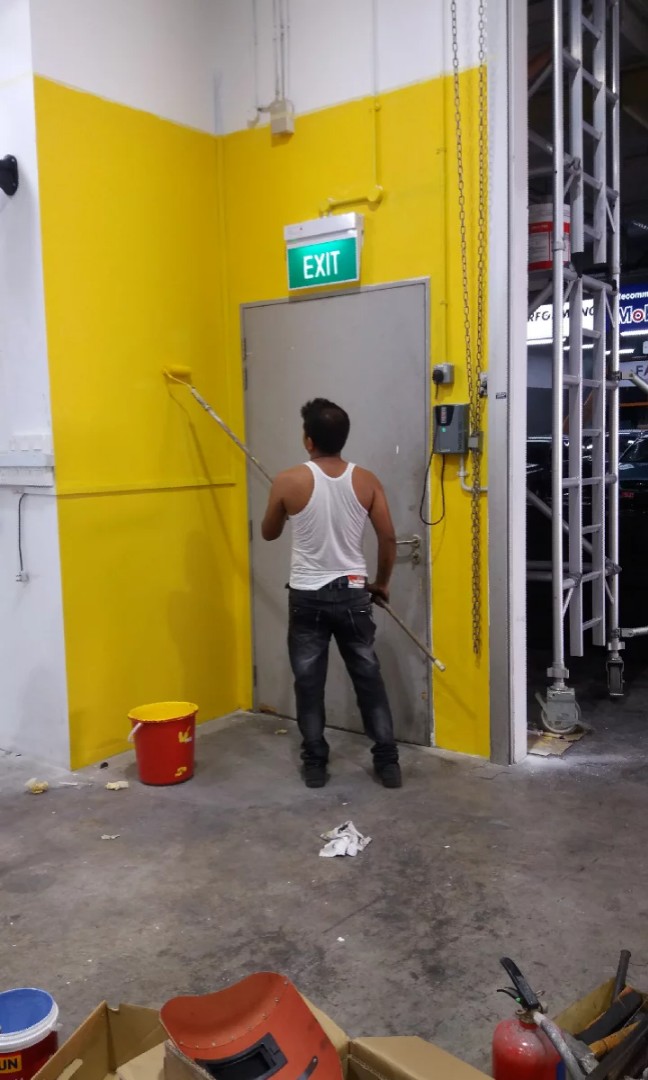 Before painting and after painting effect