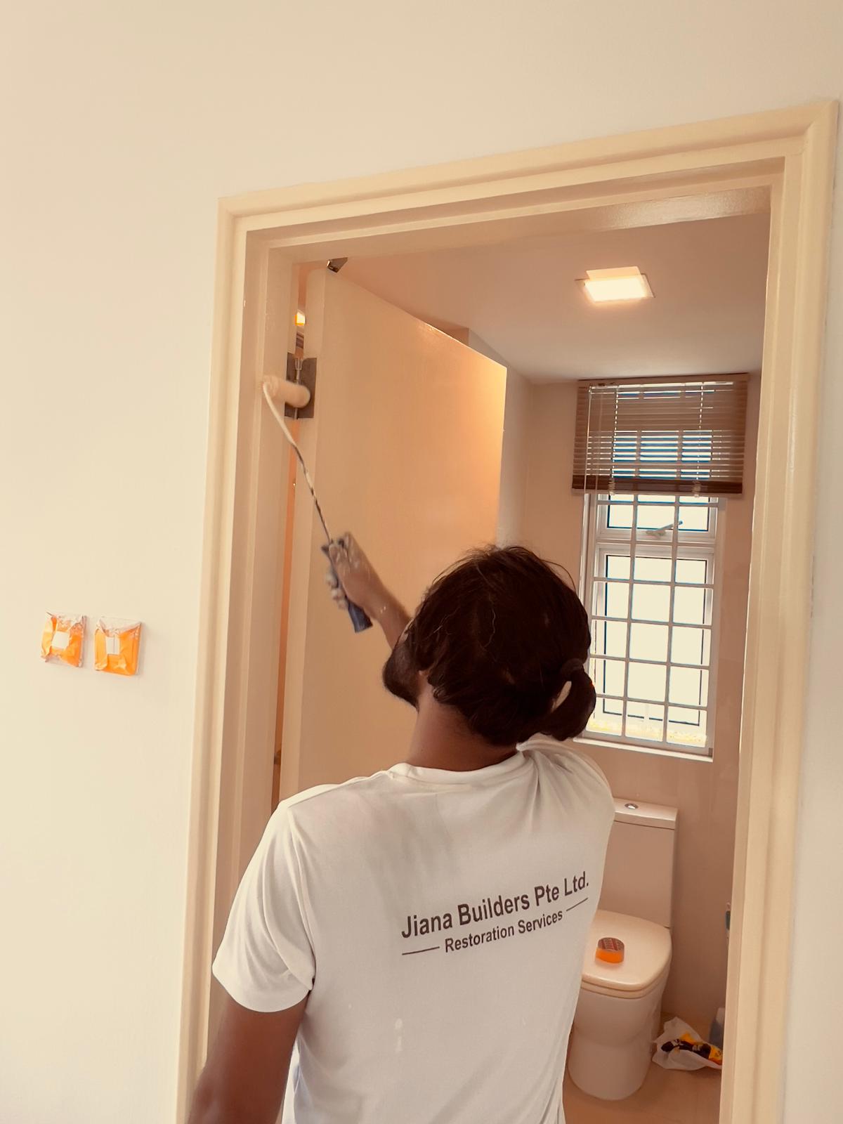 Before painting and after painting effect