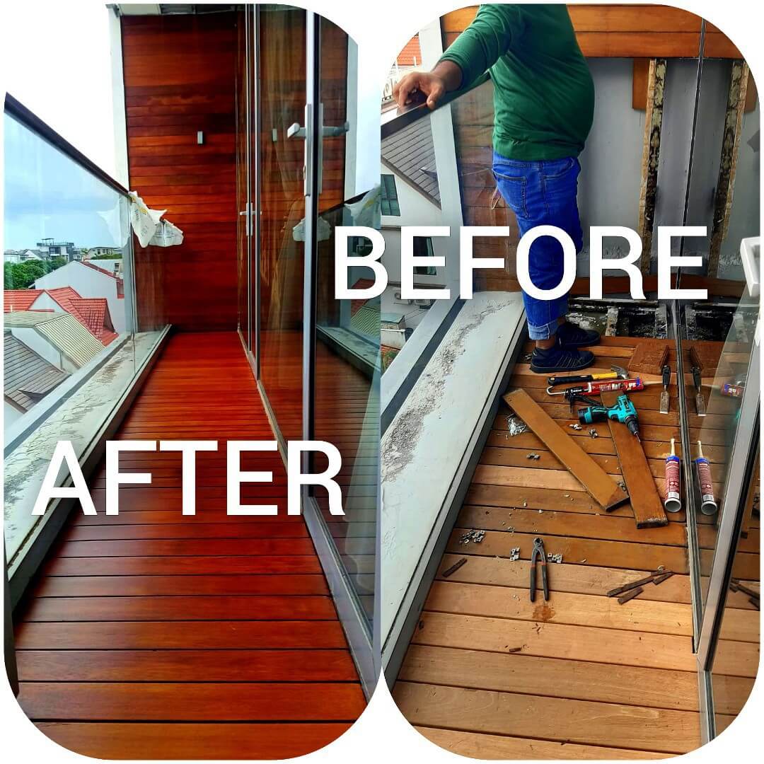 Parquet Decking Varnish Service Singapore